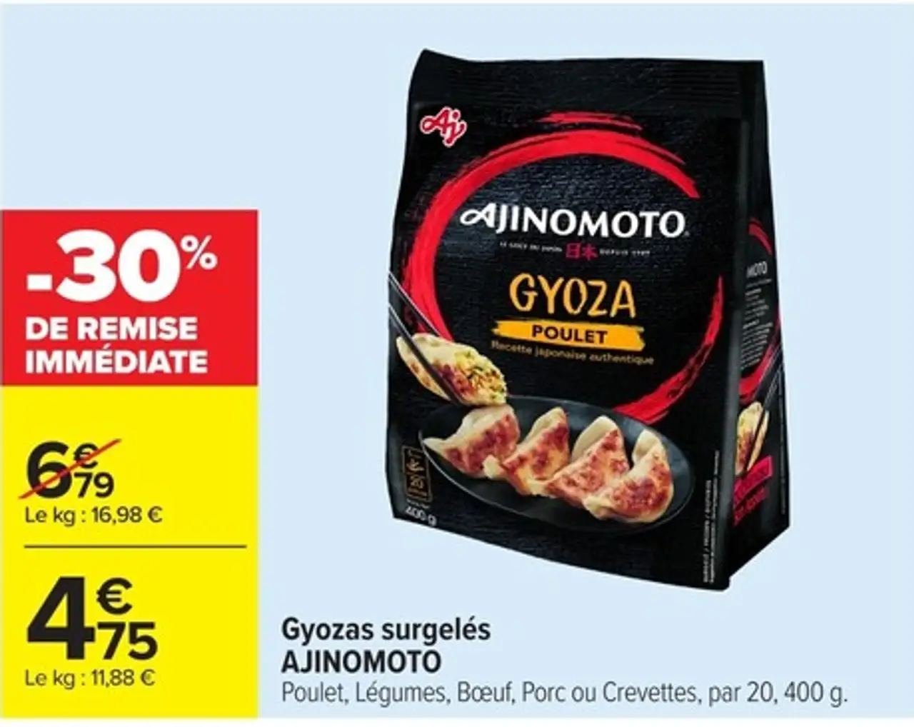 Gyozas surgelés AJINOMOTO