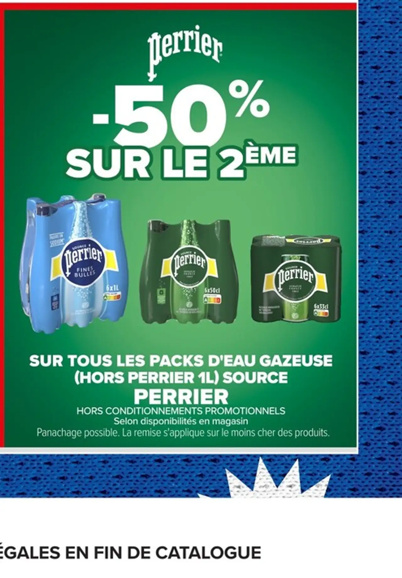 Perrier - Tous les packs d'eau gazeuse (hors Perrier 1L) source Perrier