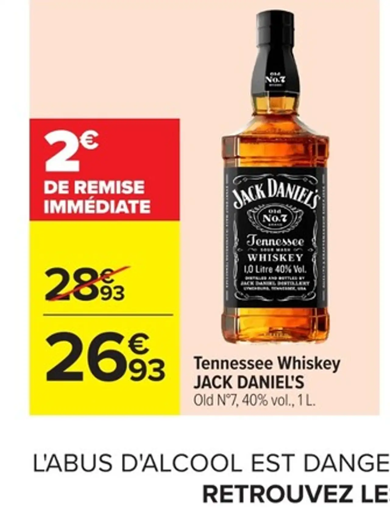 Tennessee Whiskey JACK DANIEL'S Old N°7