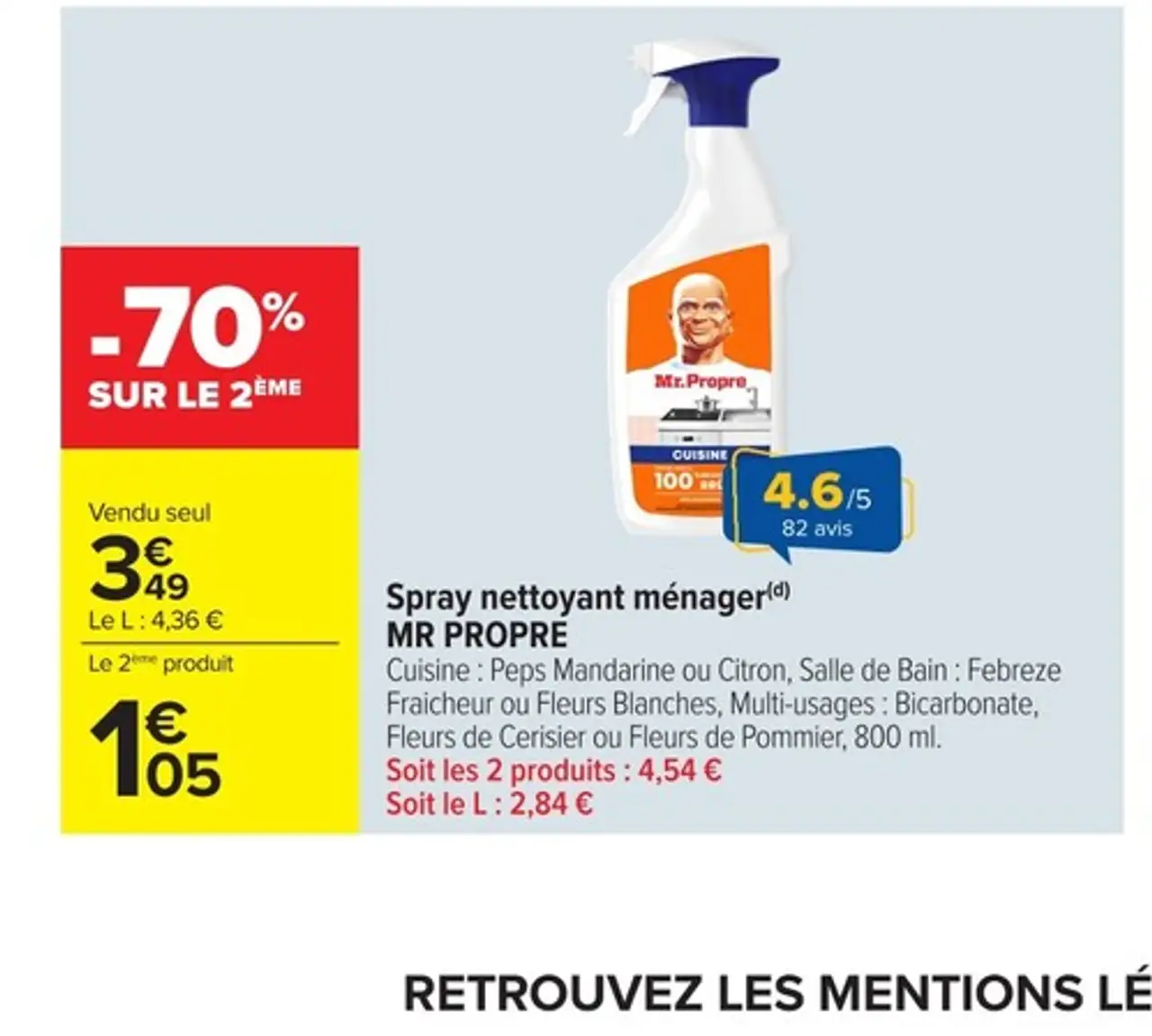 MR PROPRE Spray nettoyant ménager