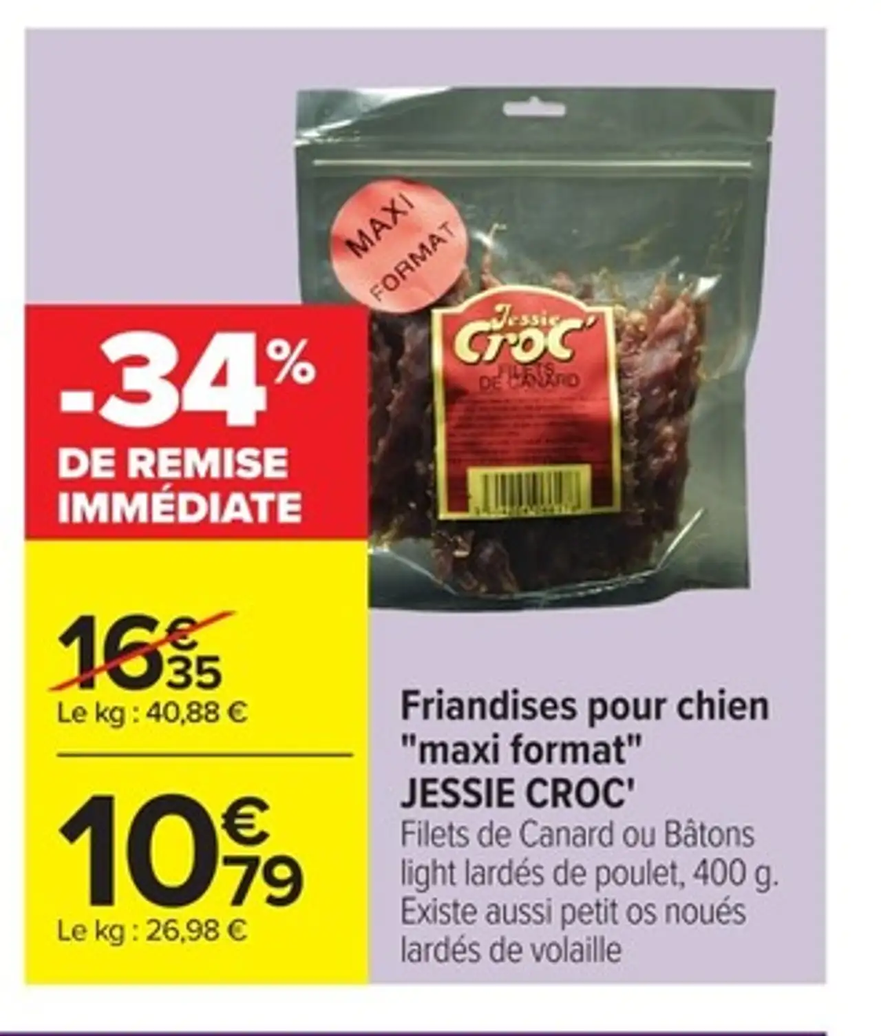Friandises pour chien "maxi format" JESSIE CROC