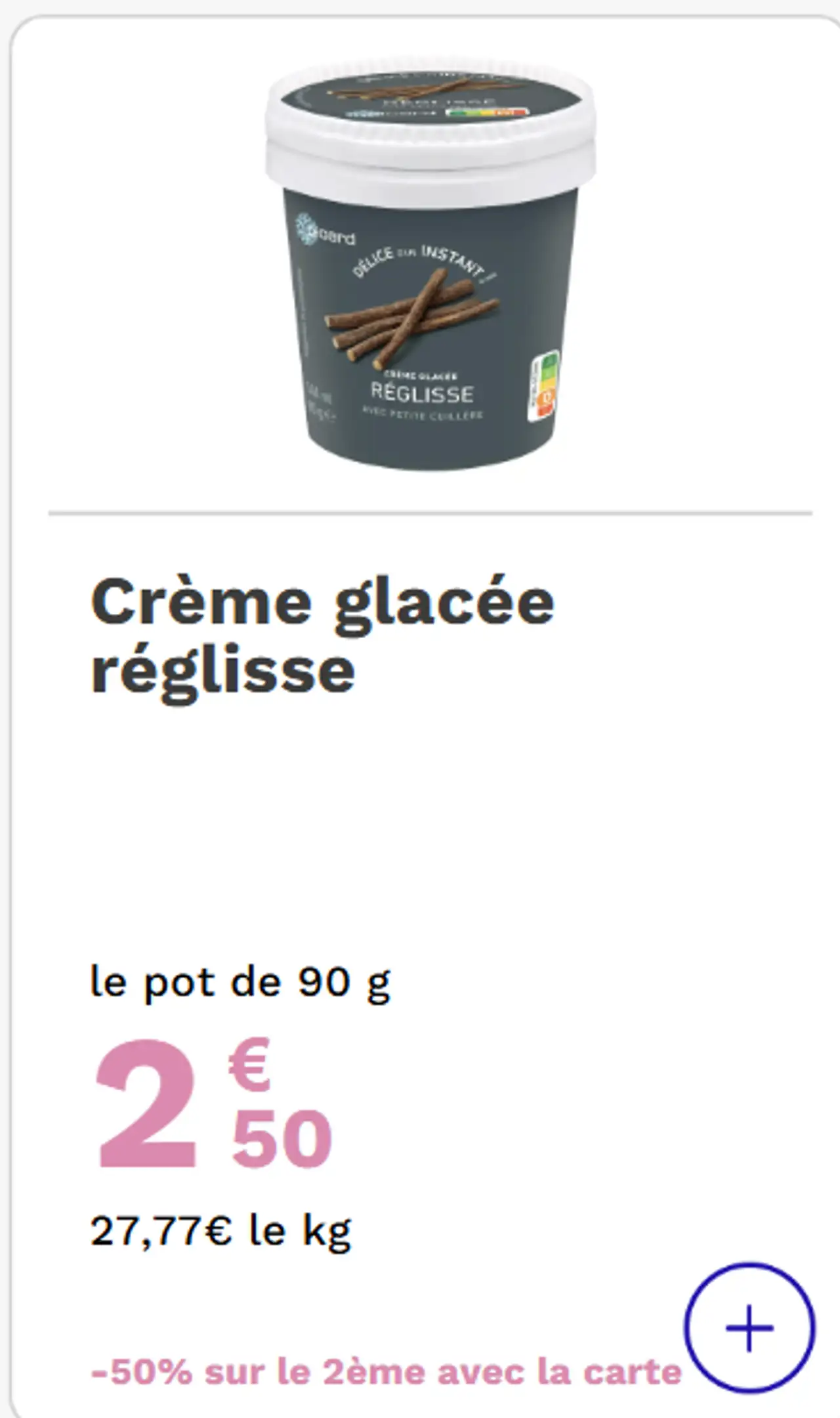 Crème glacée réglisse