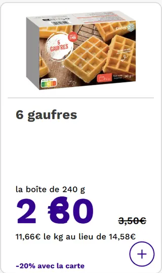 - Picard 6 gaufres - Picard