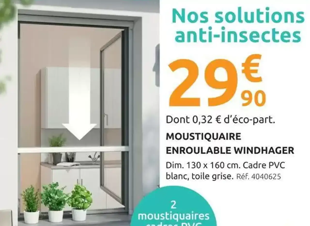 Moustiquaire enroulable Windhager