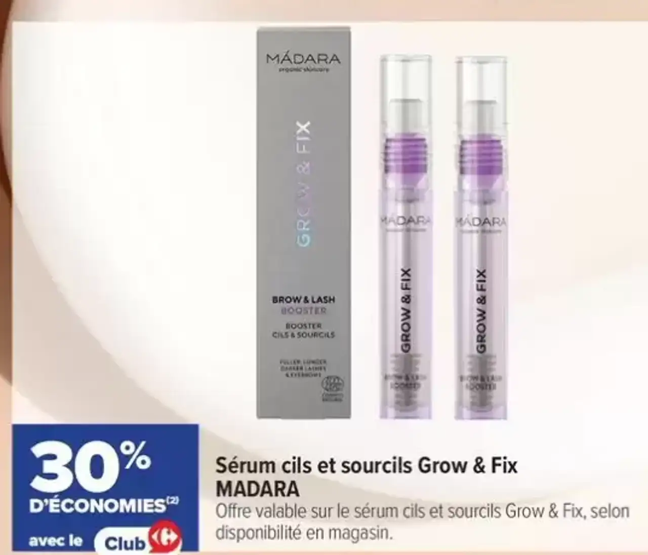 Sérum cils et sourcils Grow & Fix MADARA
