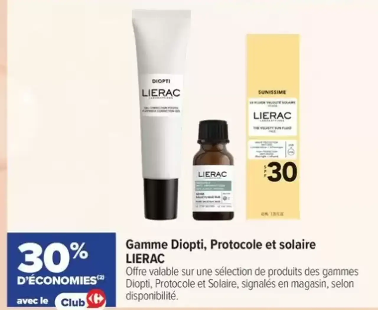 Gamme Diopti, Protocole et solaire LIERAC