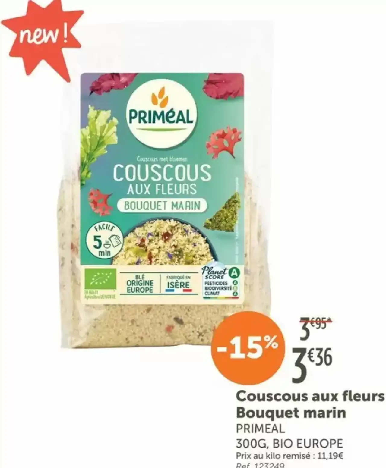 Couscous aux fleurs Bouquet marin PRIMEAL