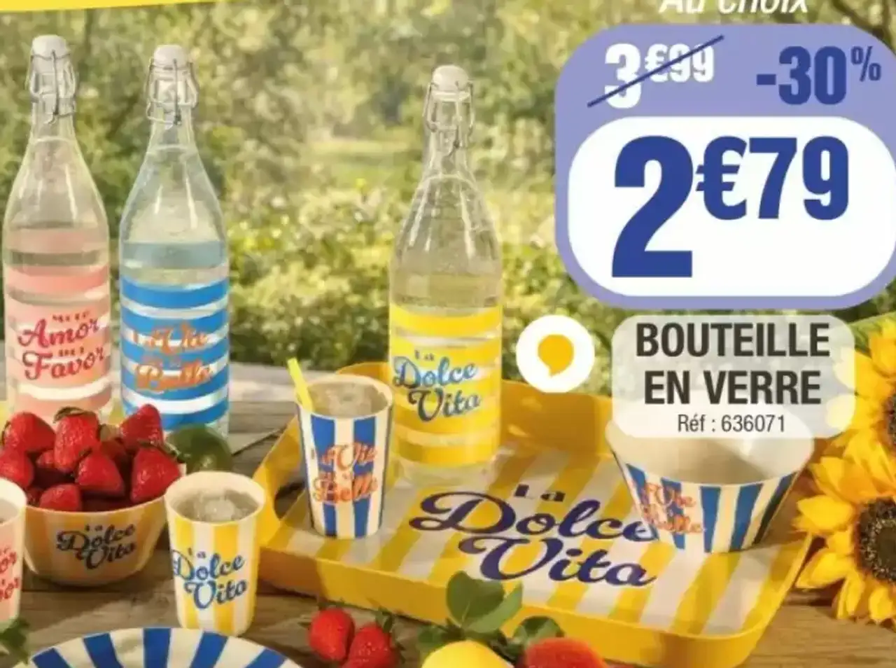 BOUTEILLE EN VERRE
