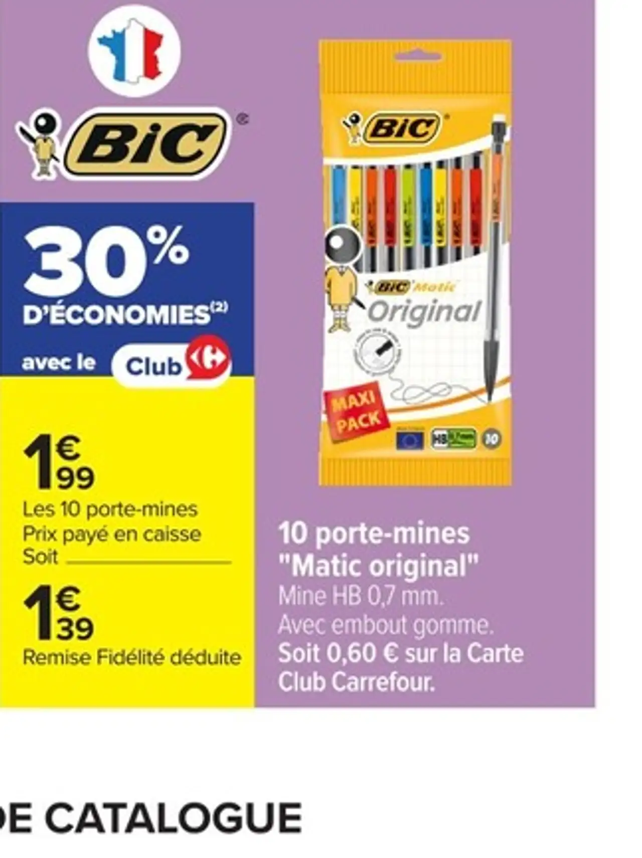 10 porte-mines "Matic original" Bic