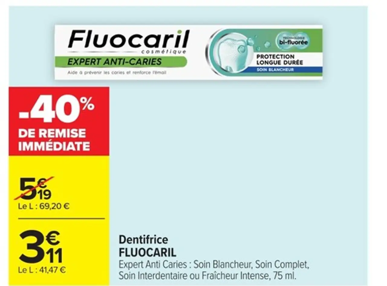 Dentifrice Fluocaril Expert Anti-Caries