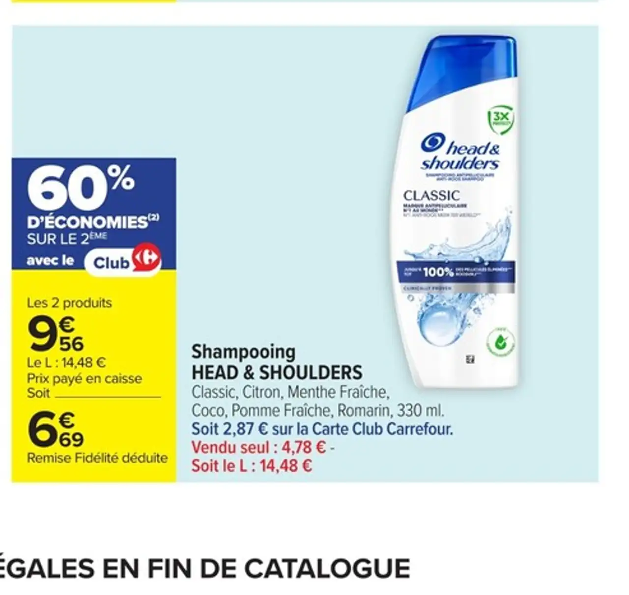 Shampooing Head & Shoulders