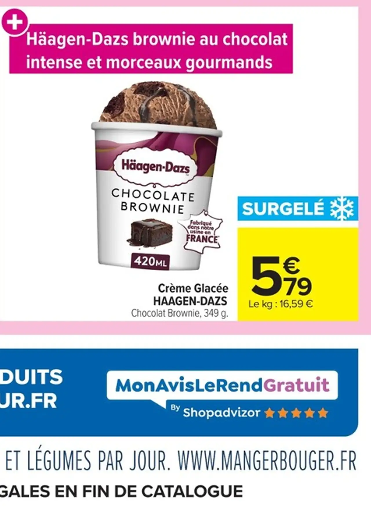 Crème Glacée HAAGEN-DAZS
