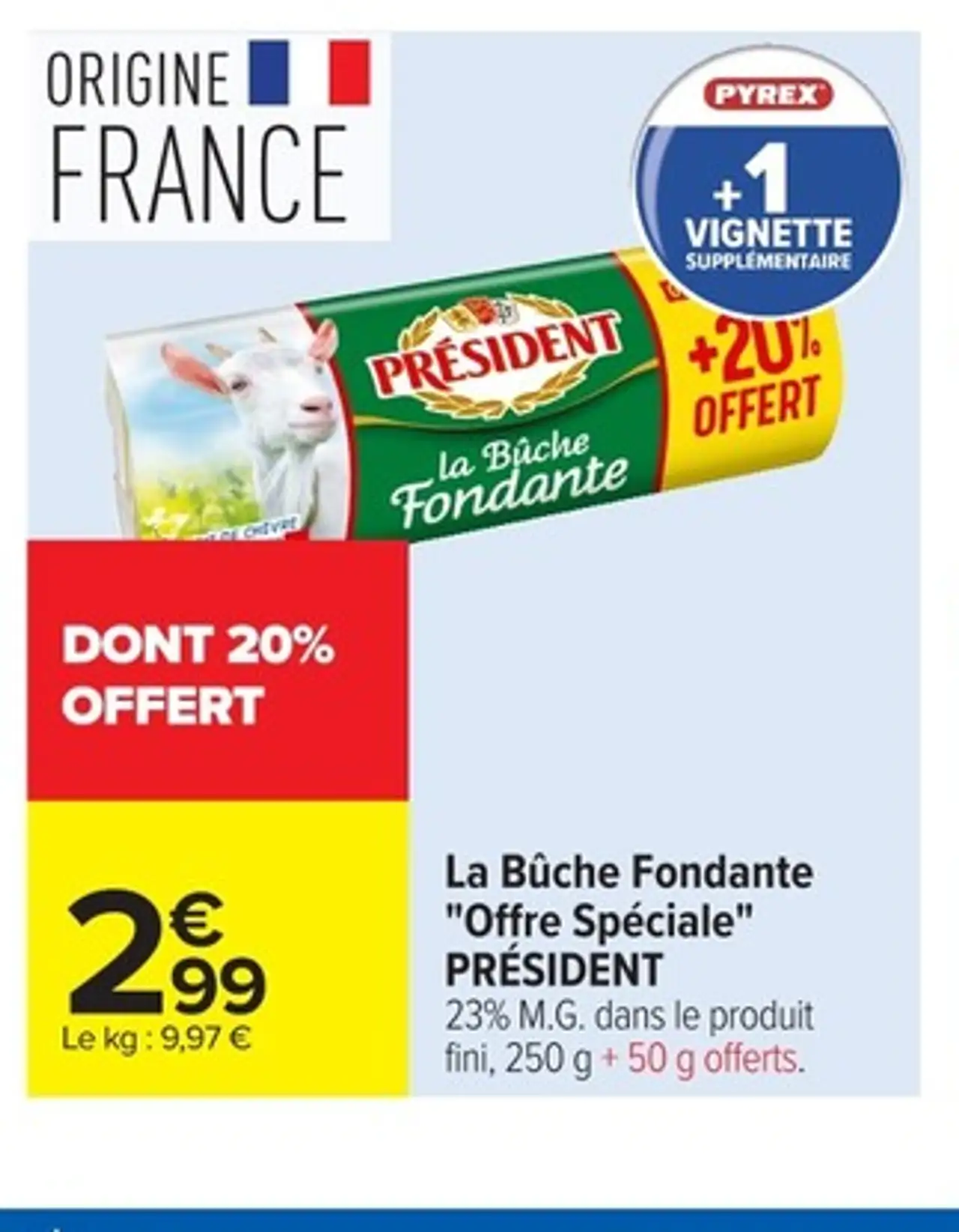La Bûche Fondante "Offre Spéciale" PRÉSIDENT