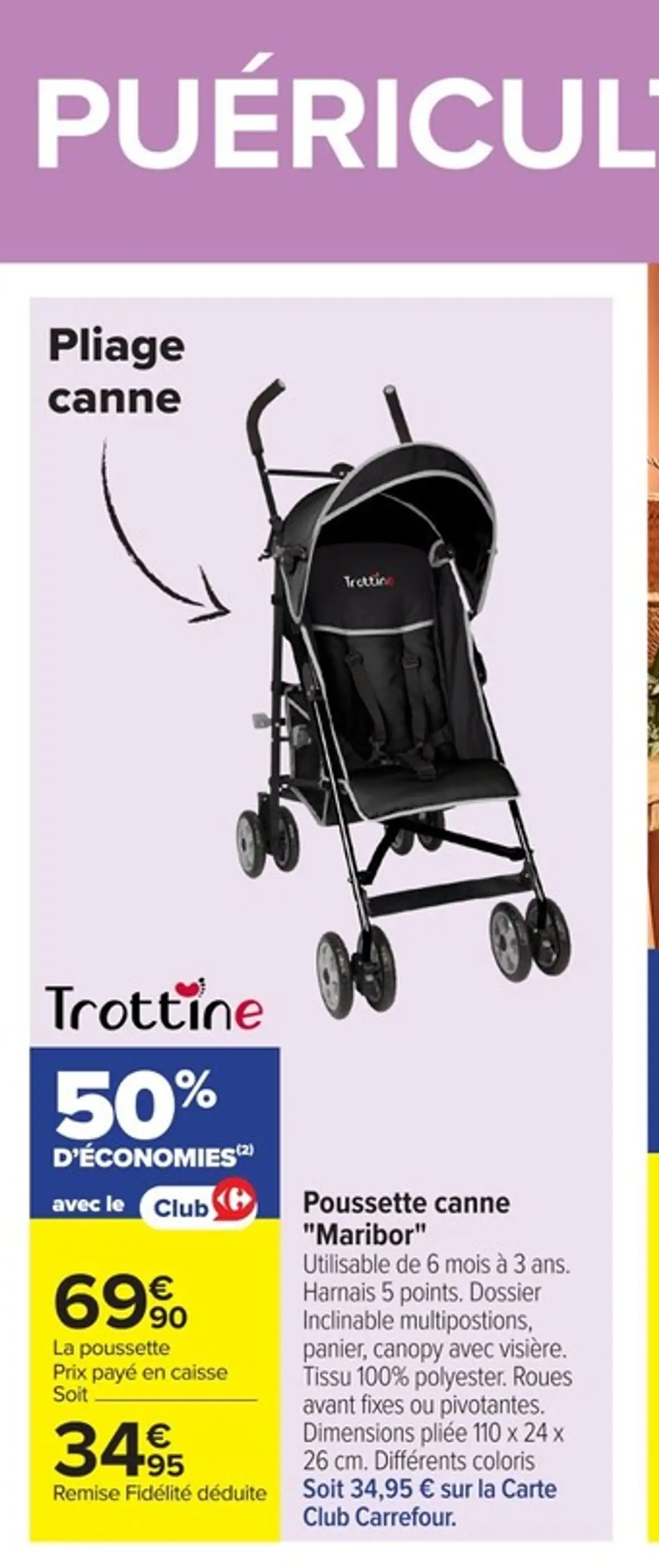 Poussette canne "Maribor" Trottine