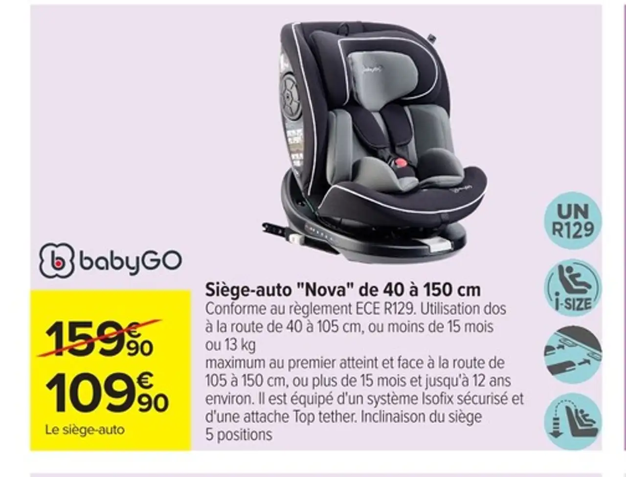Siège-auto "Nova" babyGO