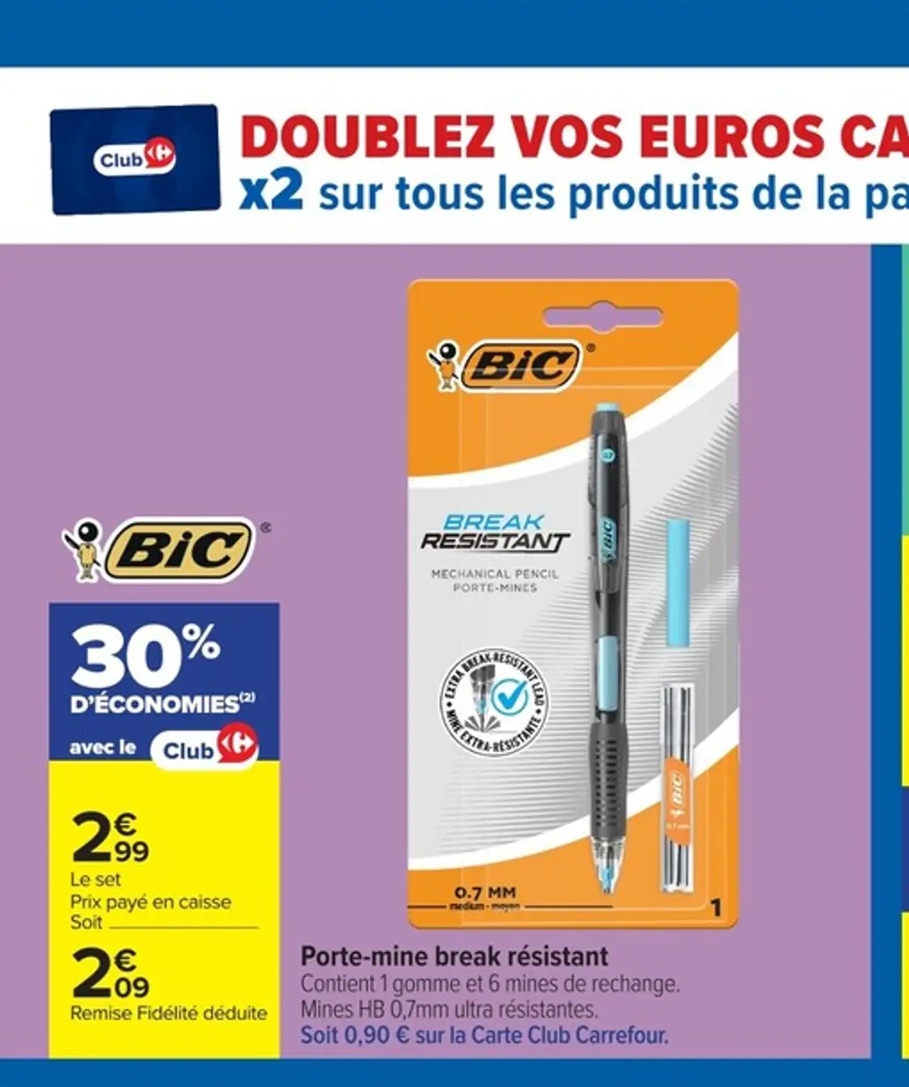 Porte-mine break résistant BIC