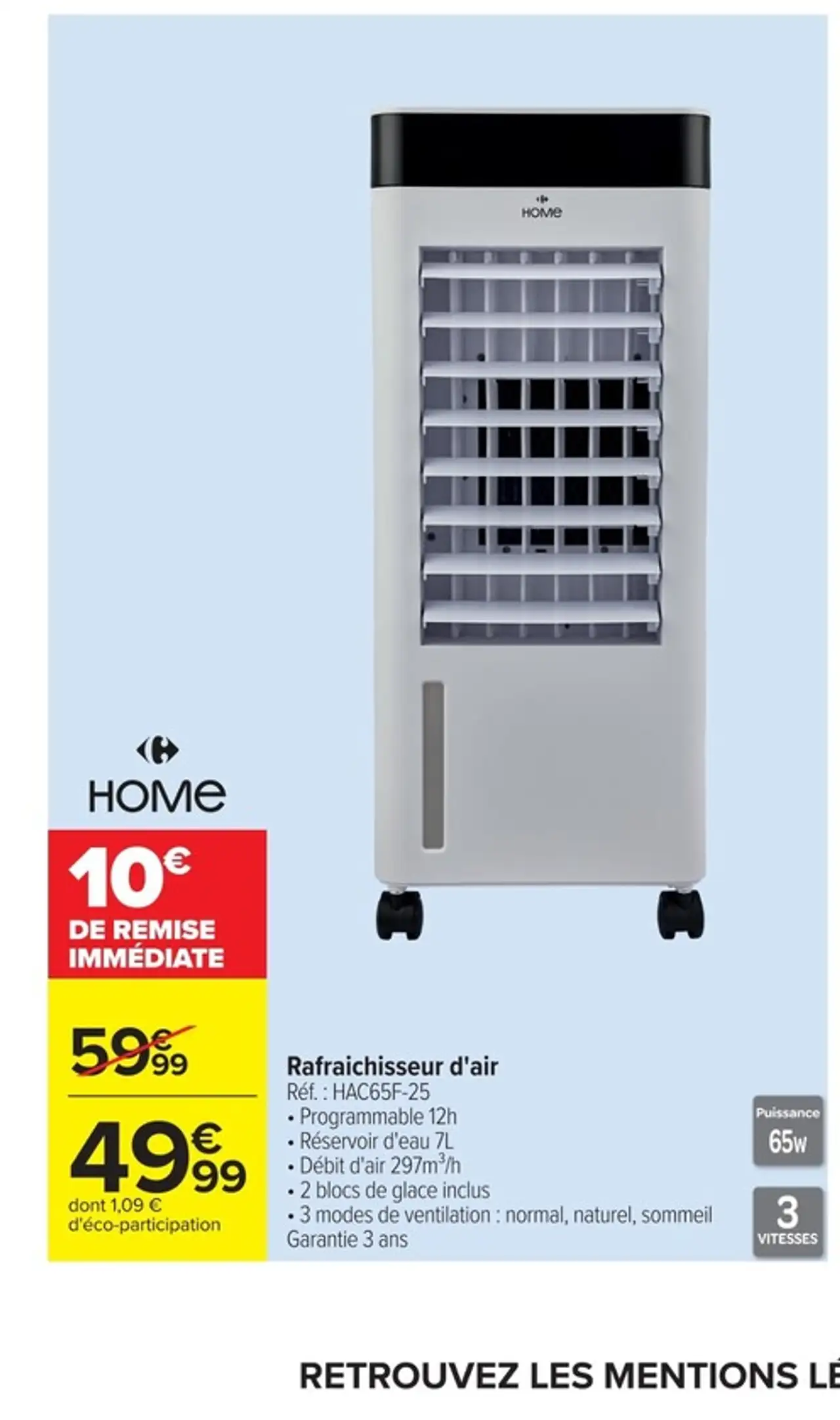 Rafraichisseur d'air HOME