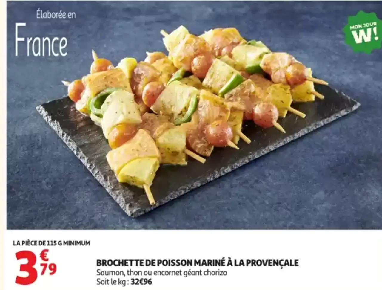 BROCHETTE DE POISSON MARINÉ À LA PROVENÇALE