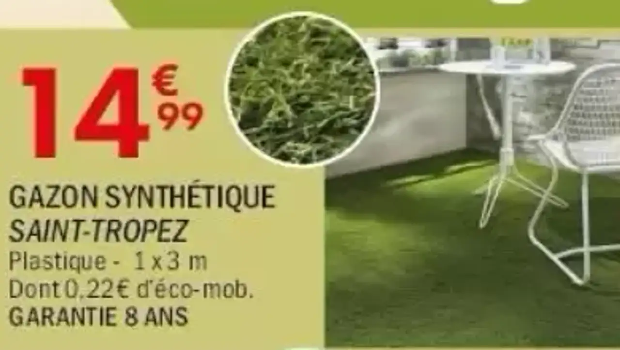 GAZON SYNTHÉTIQUE SAINT-TROPEZ