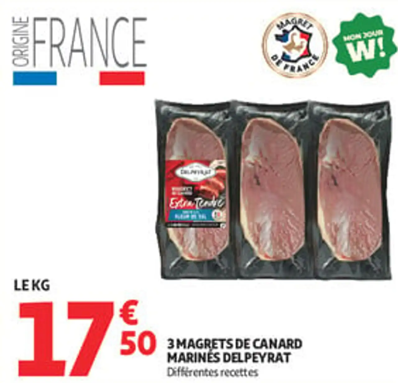 3 magrets de canard marinés Delpeyrat