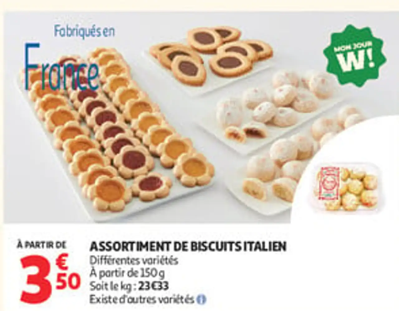 Assortiment de biscuits italien