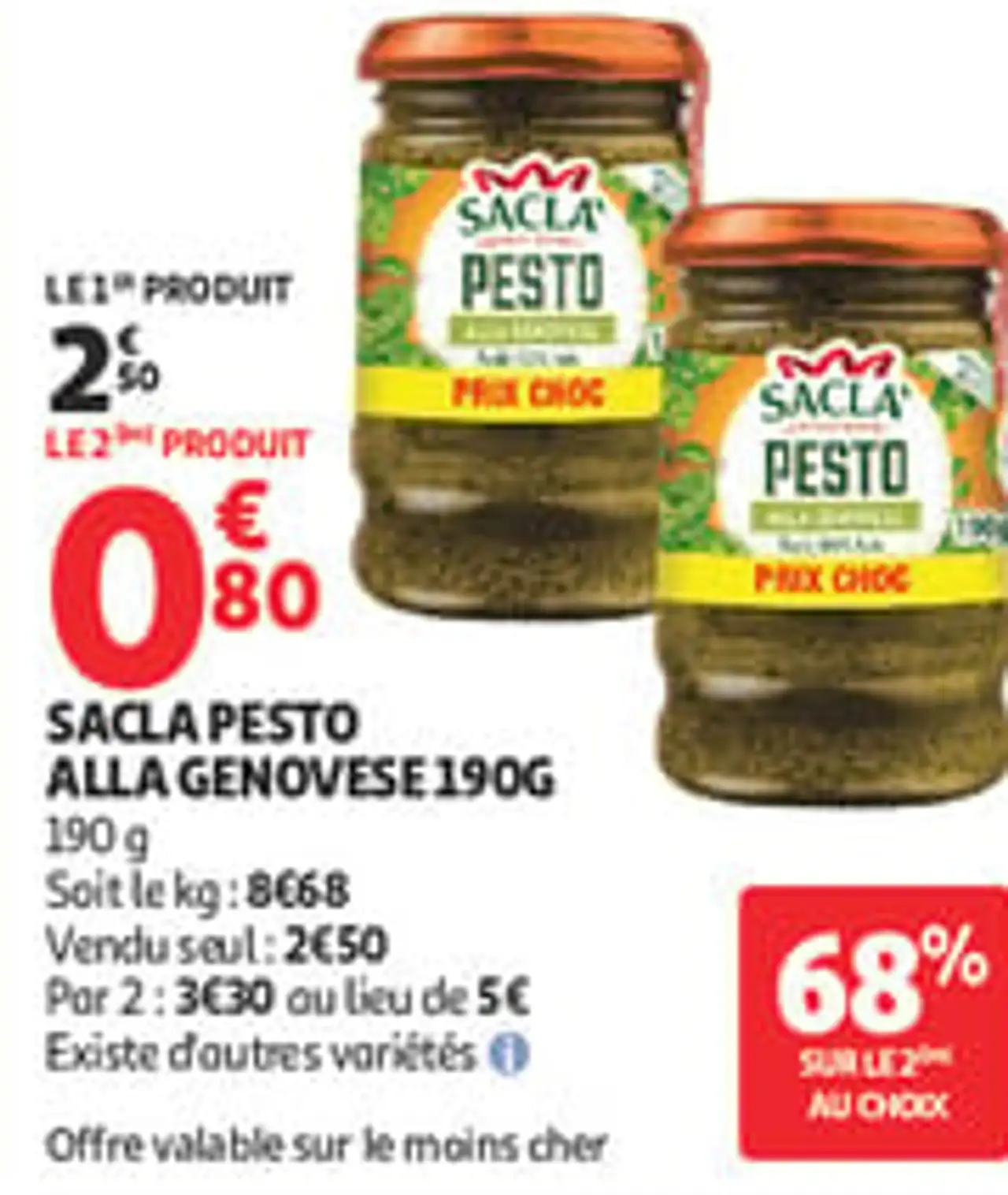Sacla Pesto Alla Genovese 190g