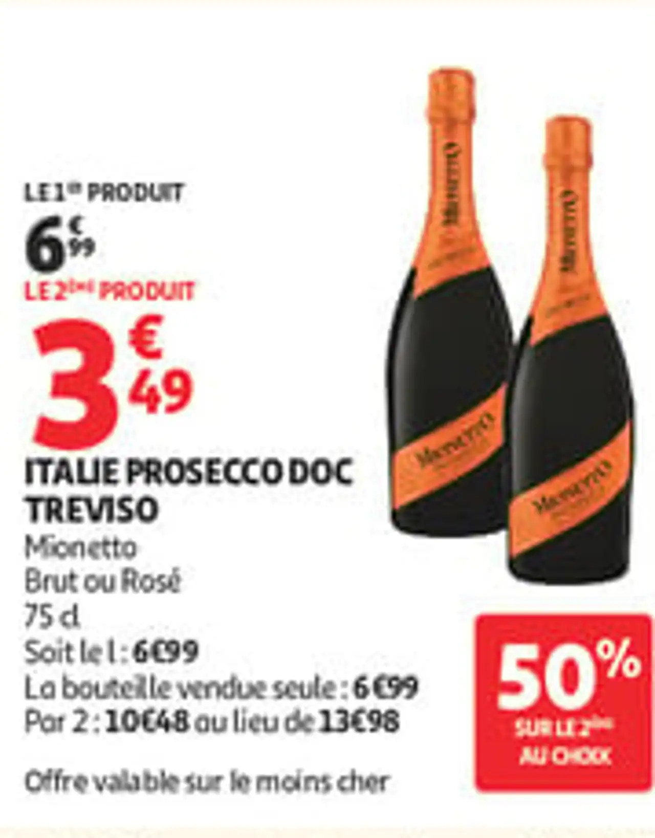 Italie Prosecco DOC Treviso Mionetto