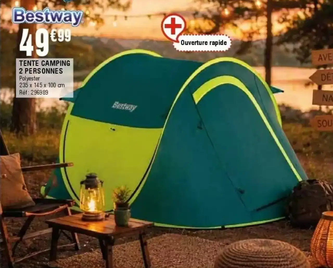 Bestway Tente Camping 2 Personnes