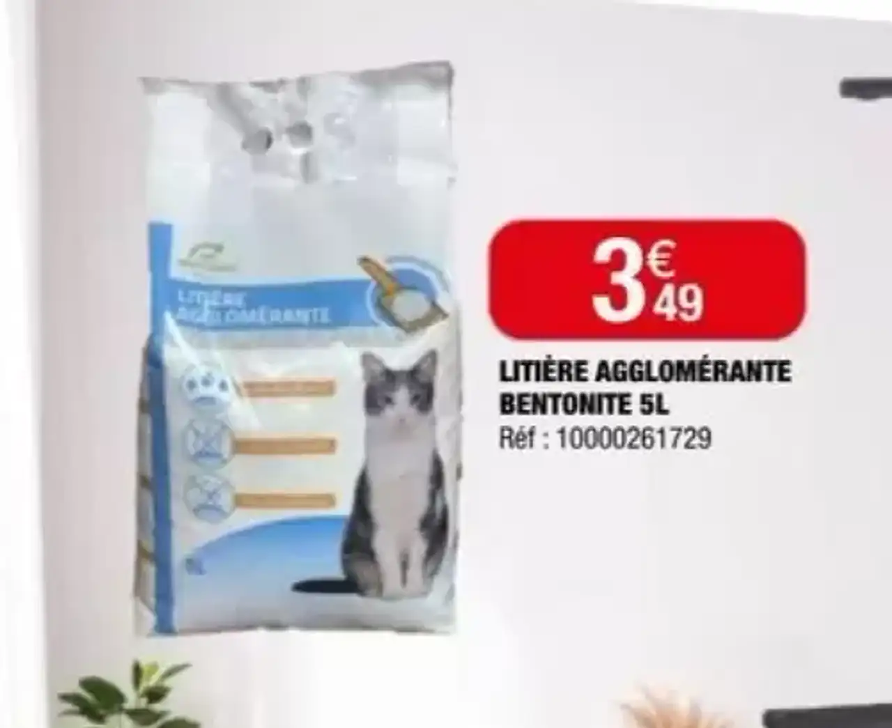 LITIÈRE AGGLOMÉRANTE BENTONITE 5L