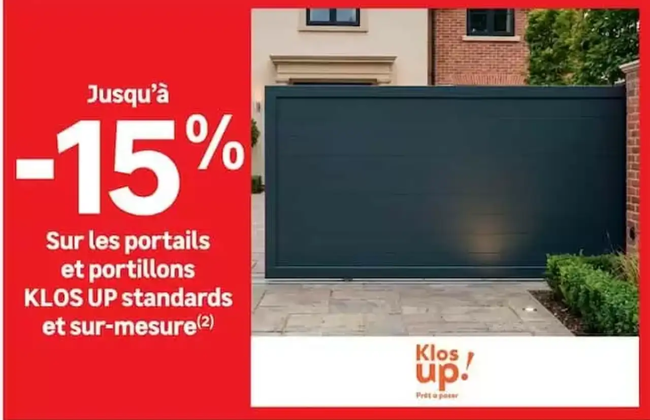 Portails et portillons KLOS UP standards et sur-mesure