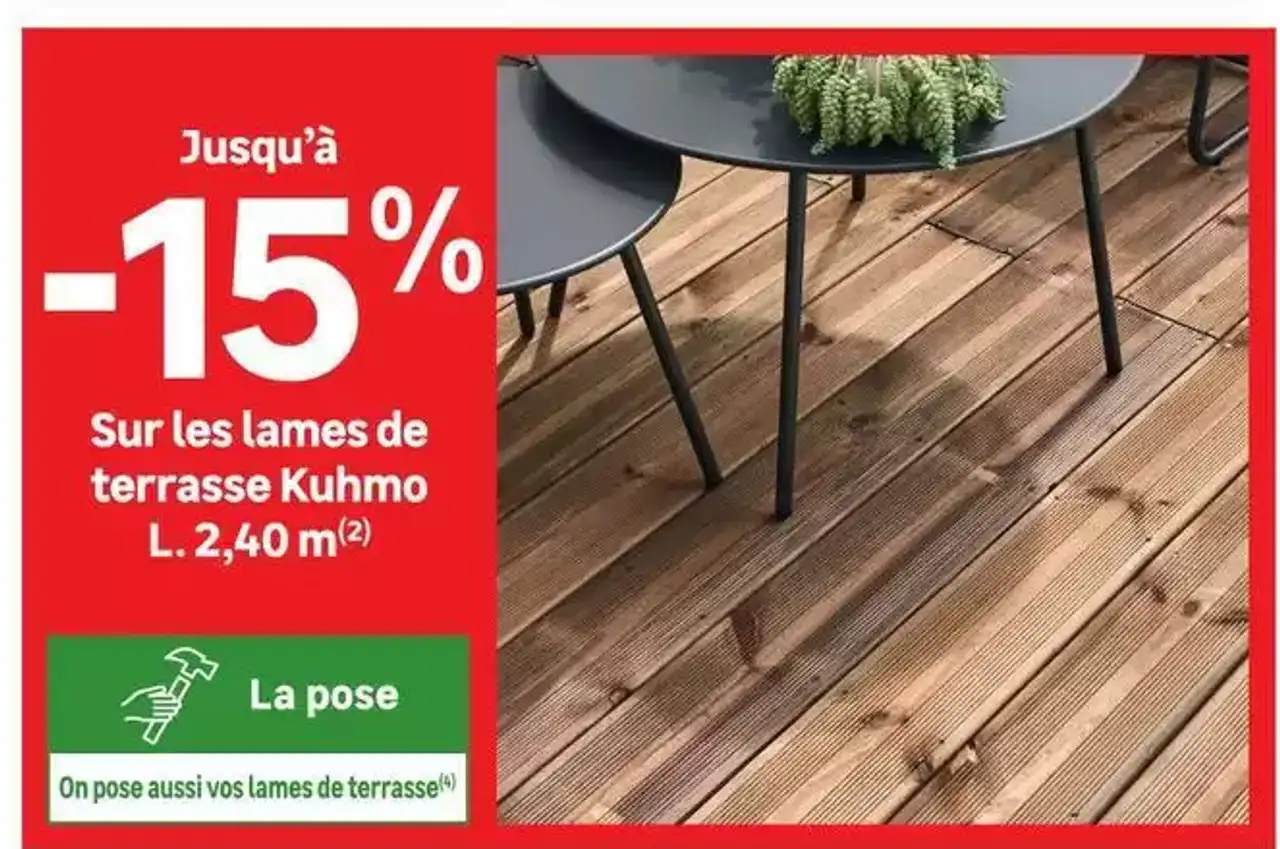 Lames de terrasse Kuhmo
