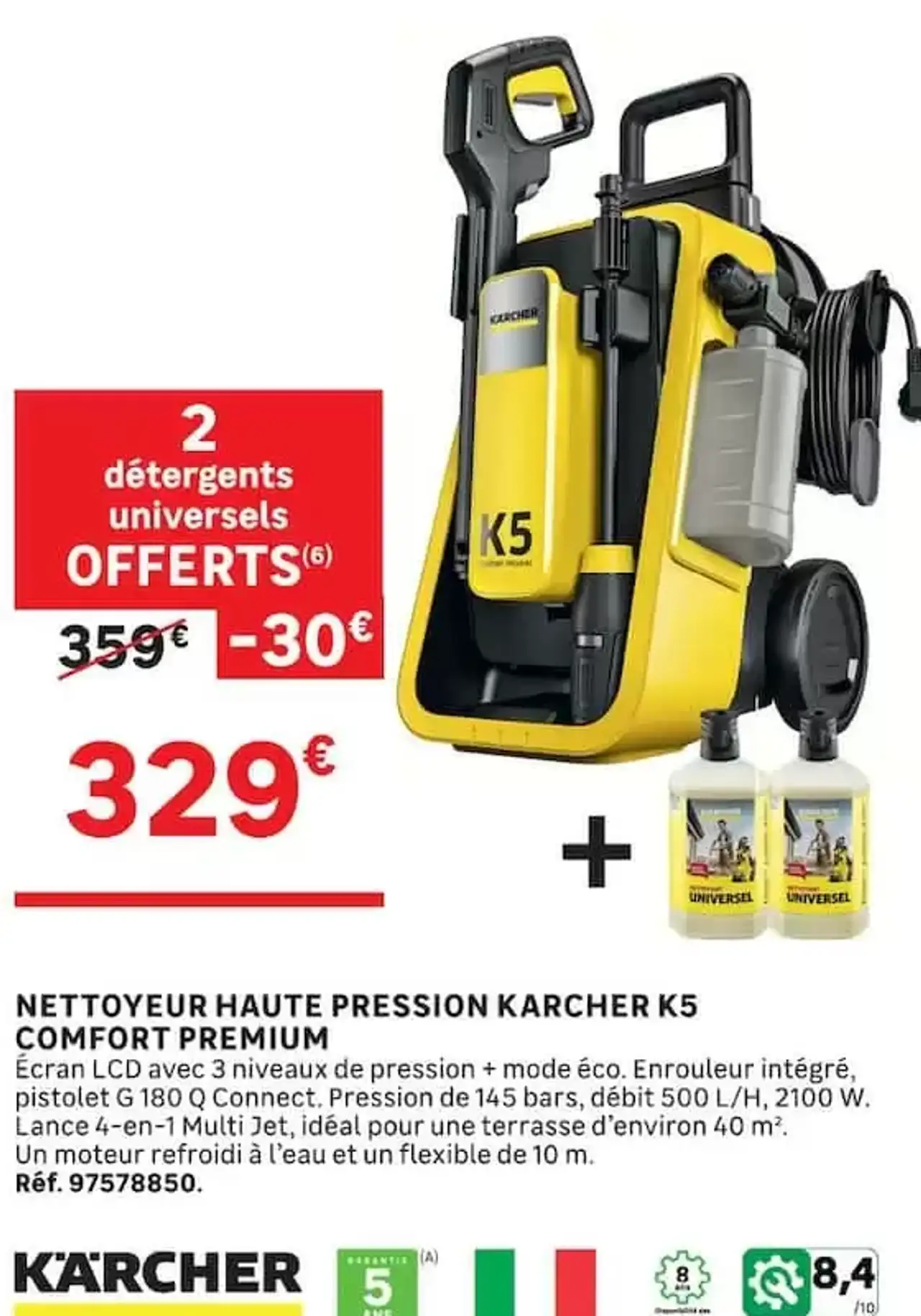 NETTOYEUR HAUTE PRESSION KARCHER K5 COMFORT PREMIUM