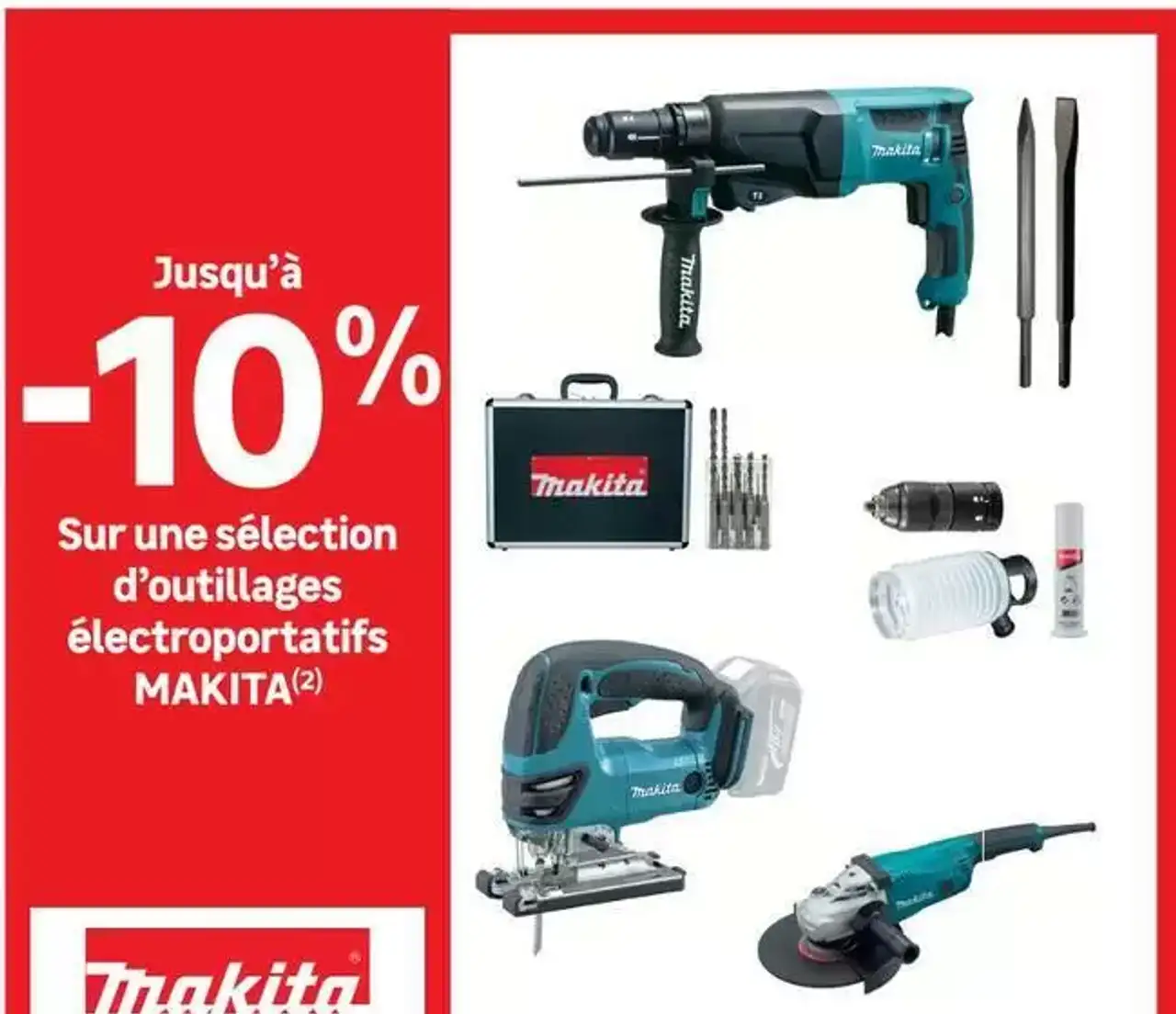 Sélection d'outillages électroportatifs Makita