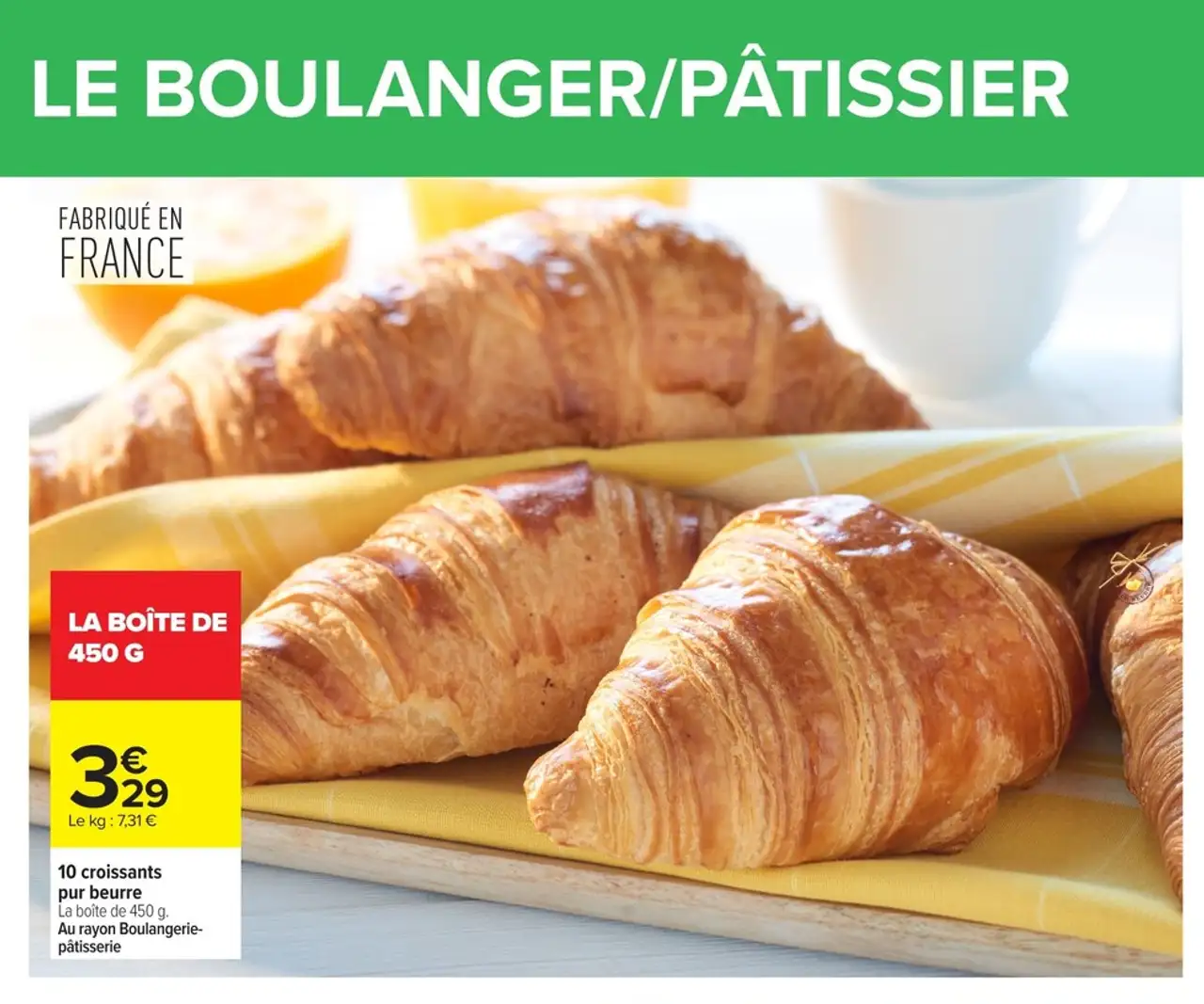 10 croissants pur beurre