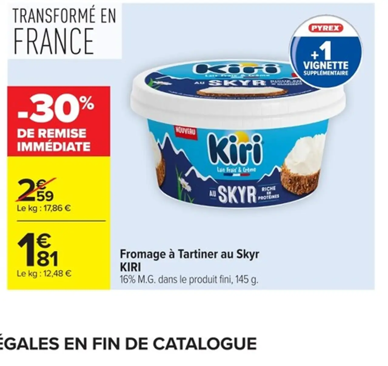 Fromage à Tartiner au Skyr KIRI