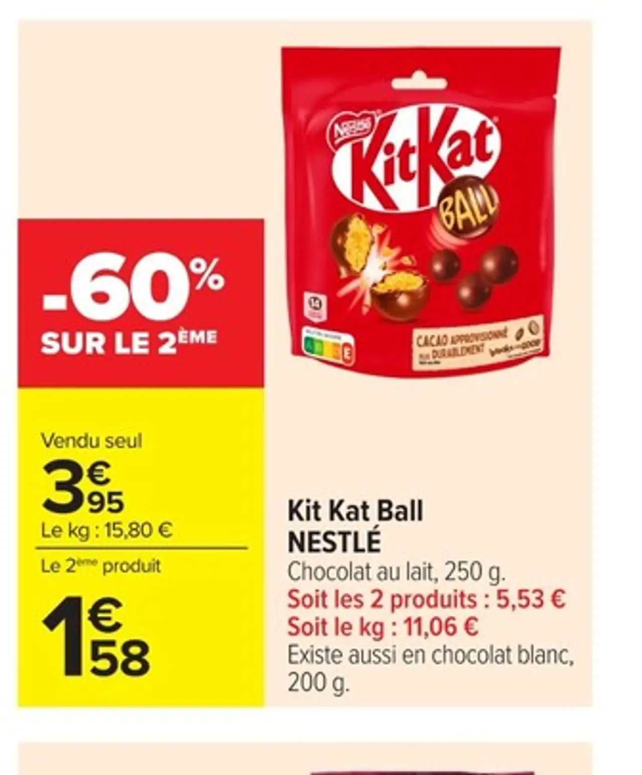 Kit Kat Ball NESTLÉ Chocolat au lait