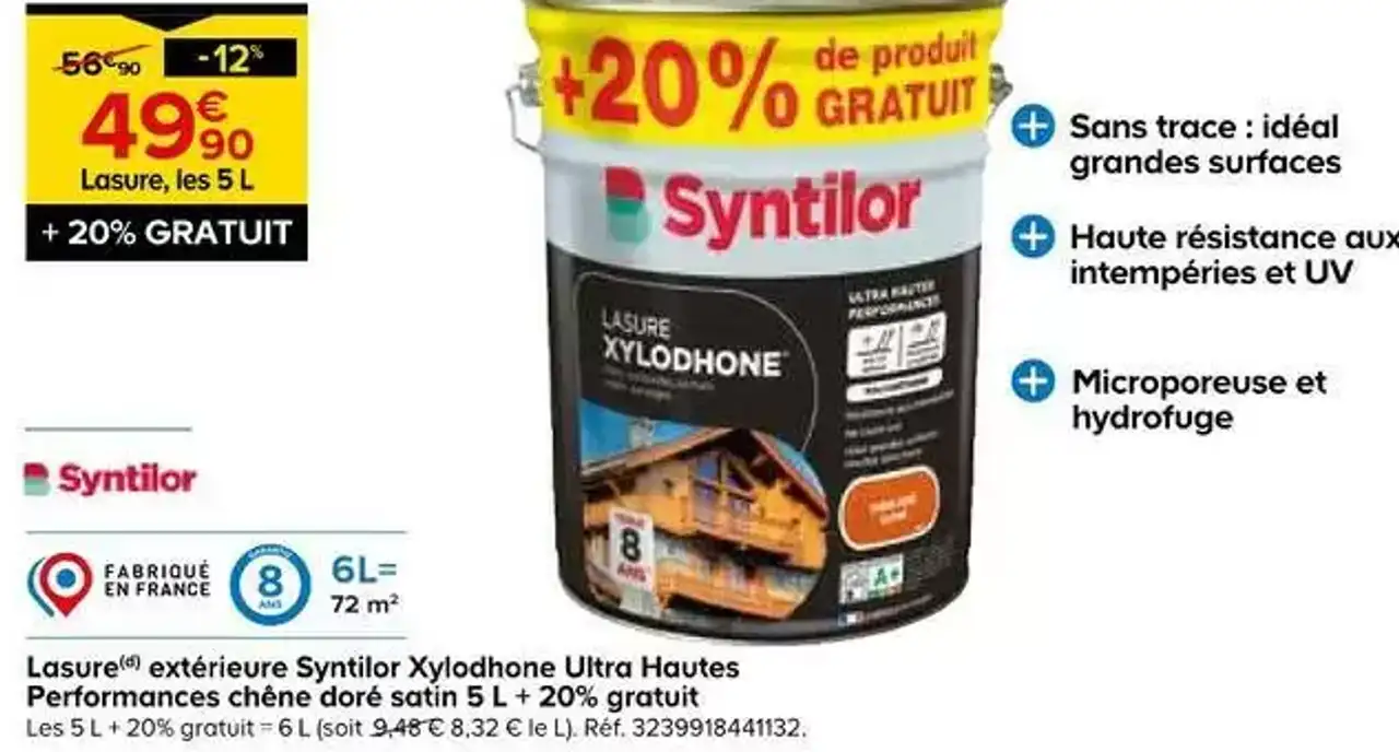 Syntilor Xylodhone Lasure extérieure