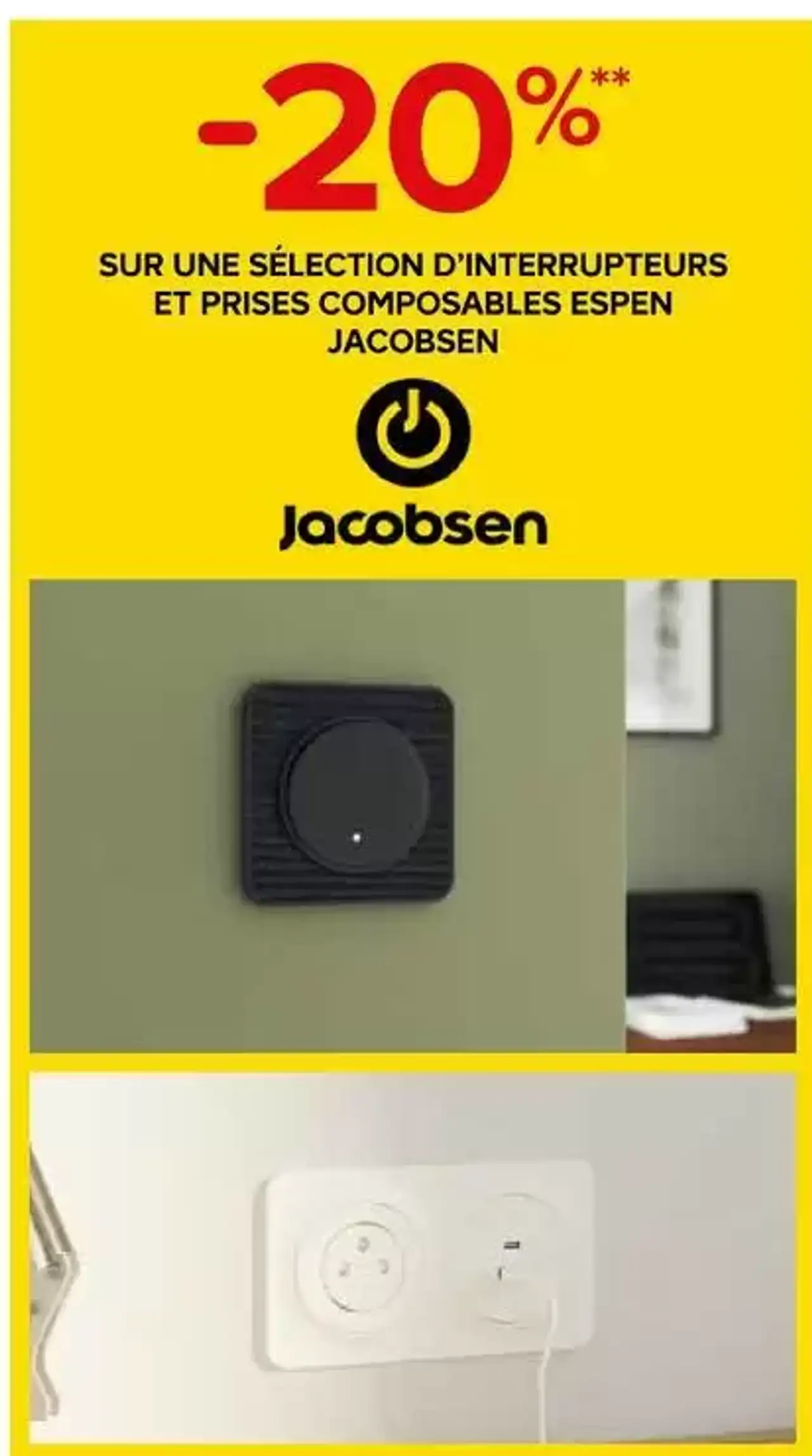Sélection d'interrupteurs et prises composables Espen Jacobsen