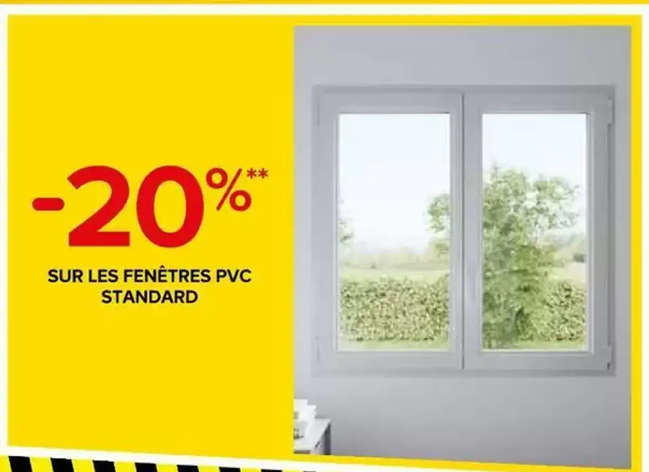 -20% sur les fenêtres PVC standard