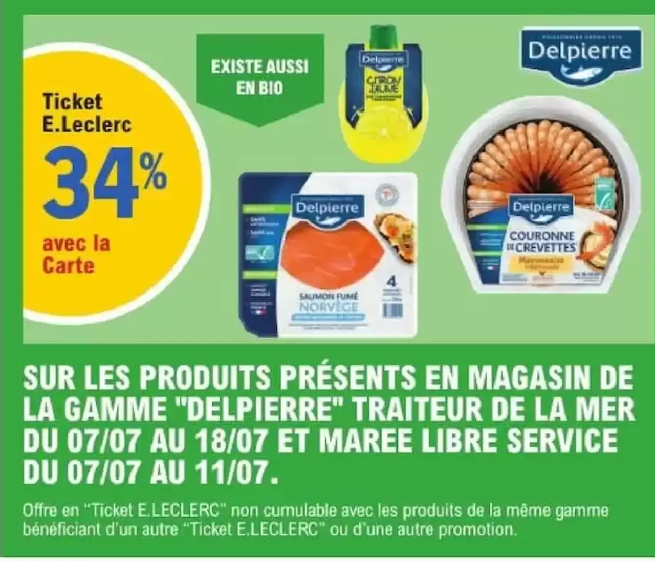 GAMME "DELPIERRE" TRAITEUR DE LA MER ET MAREE LIBRE SERVICE