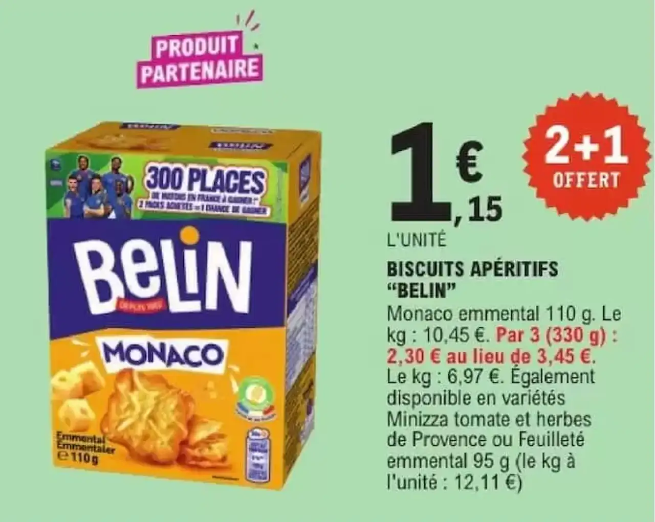BISCUITS APÉRITIFS "BELIN"