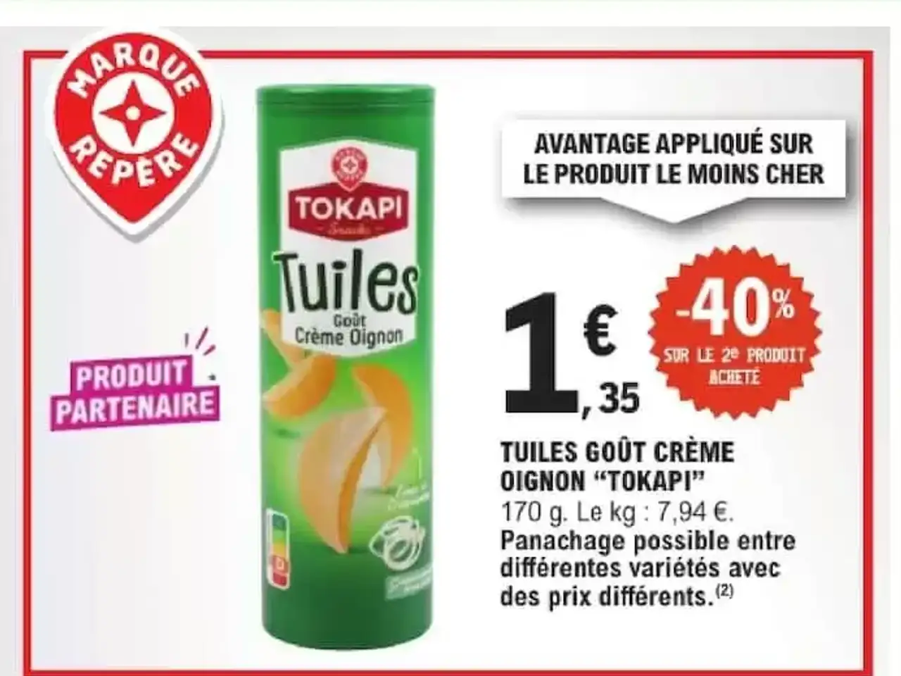 TUILES GOÛT CRÈME OIGNON "TOKAPI"