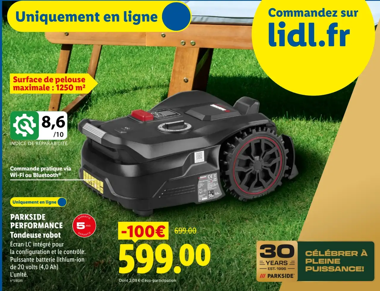PARKSIDE PERFORMANCE Tondeuse robot