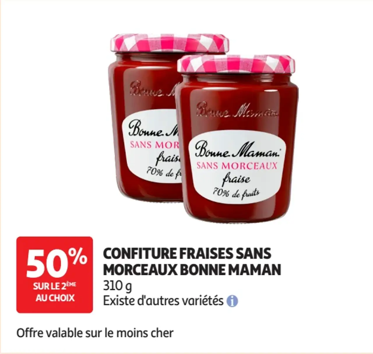 Confiture Fraises Sans Morceaux Bonne Maman
