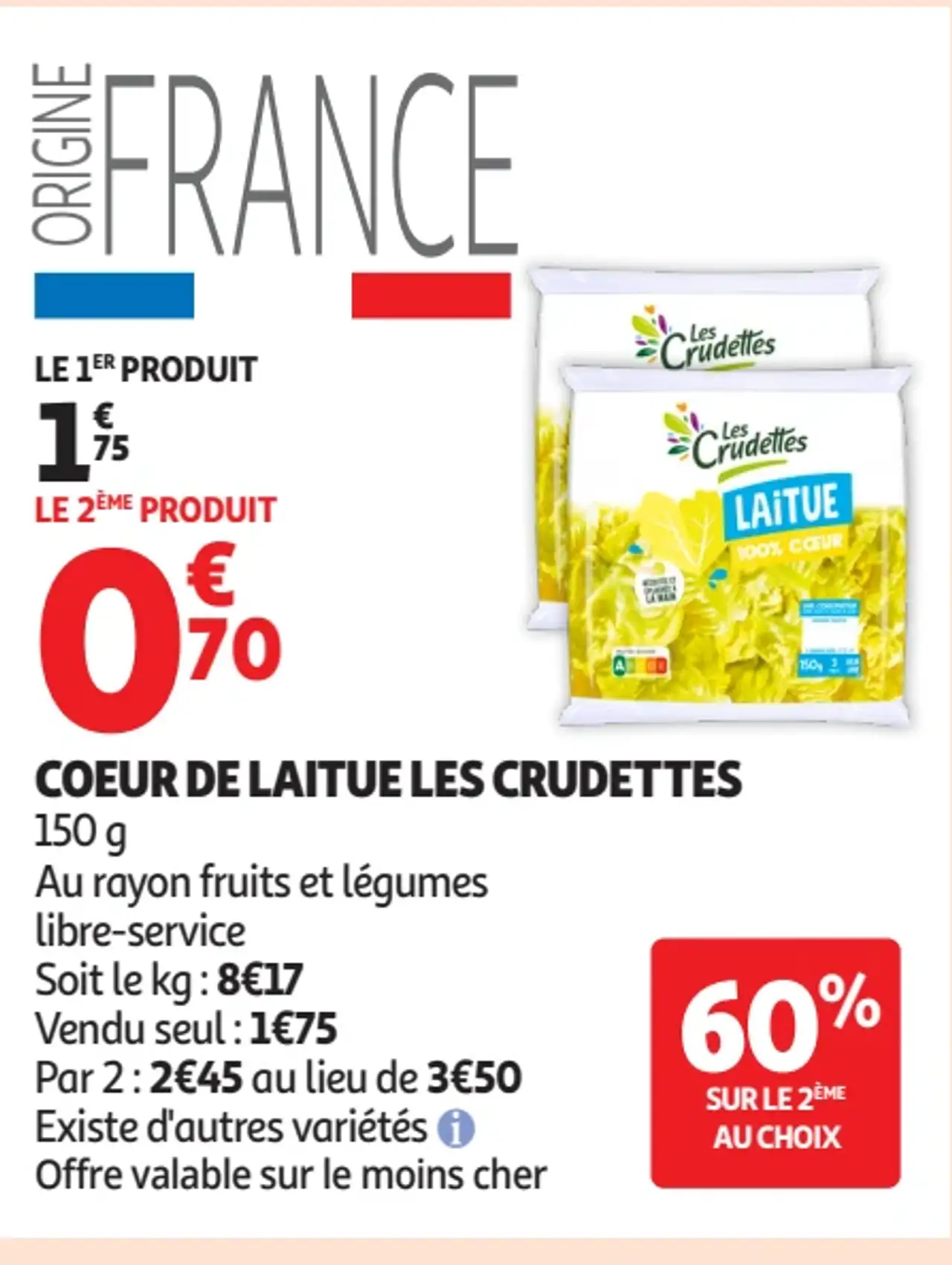 COEUR DE LAITUE LES CRUDETTES