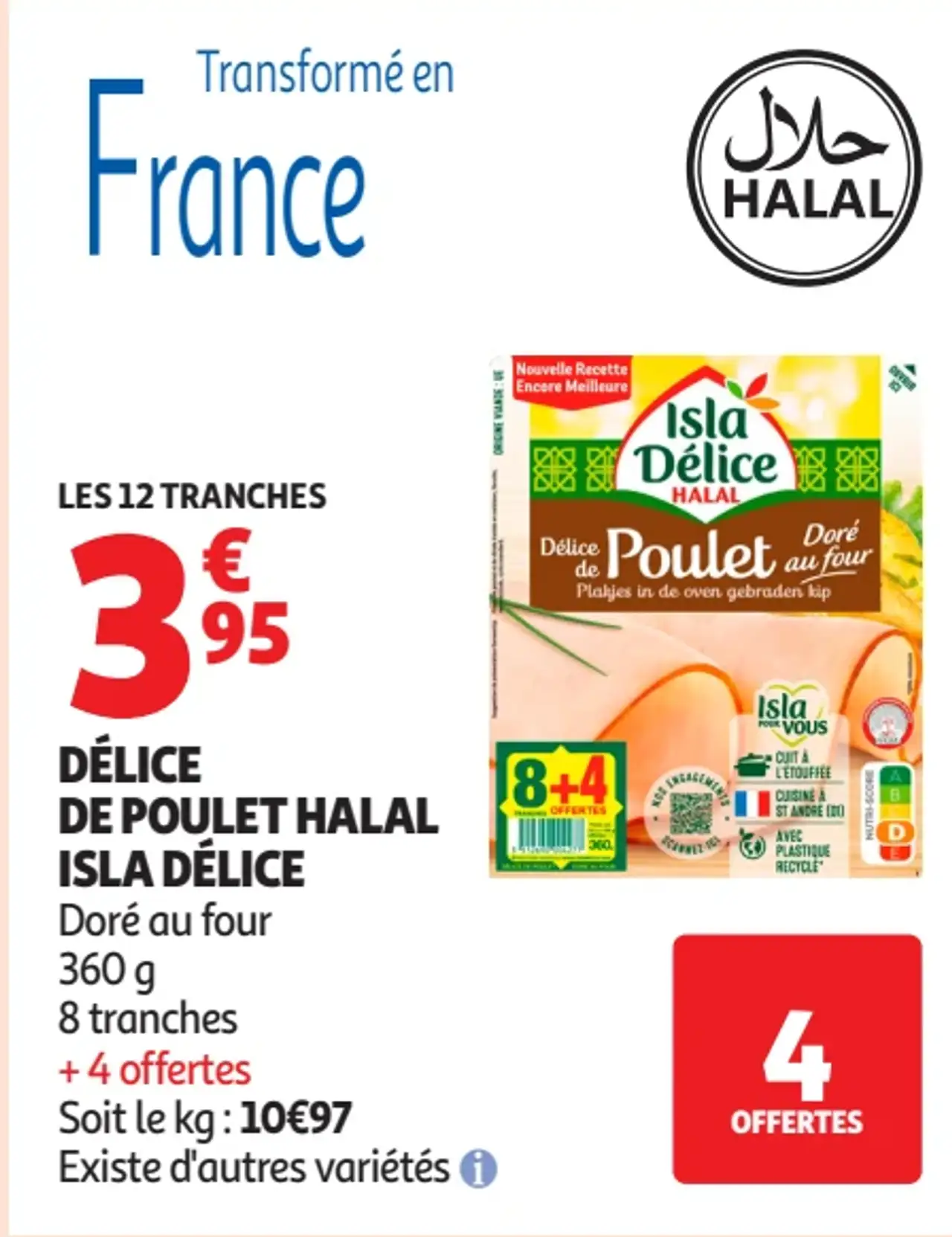 DÉLICE DE POULET HALAL ISLA DÉLICE