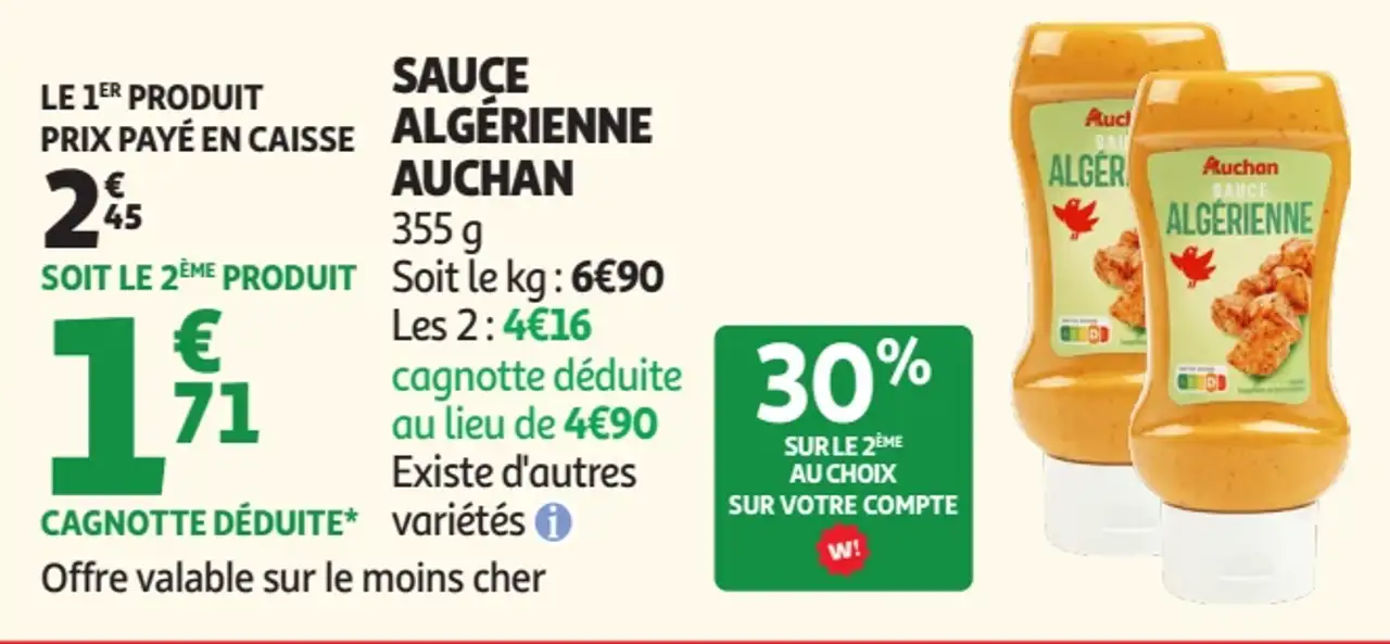 Auchan Sauce Algérienne