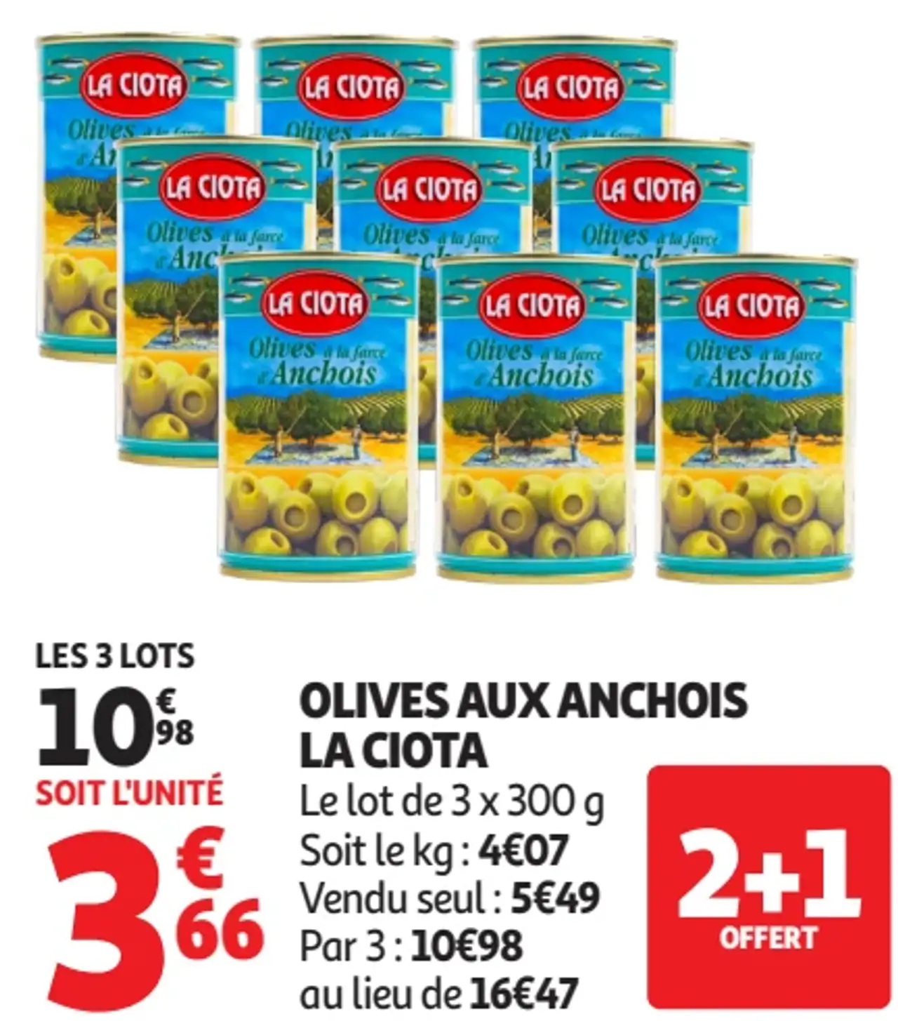 OLIVES AUX ANCHOIS LA CIOTA