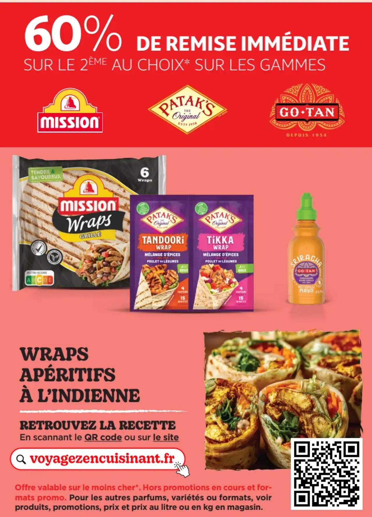 Wraps et sauces des gammes Mission, Patak's, Go-Tan