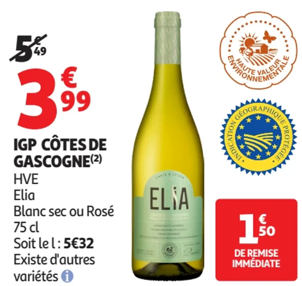 IGP Côtes de Gascogne Elia